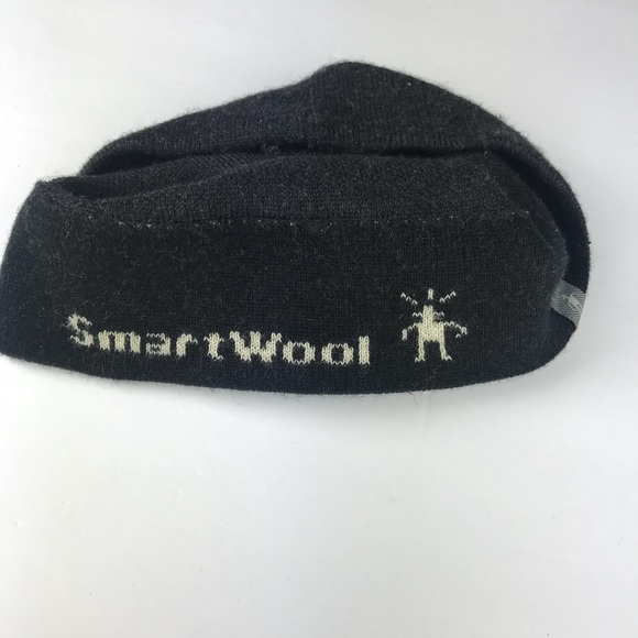 SMARTWOOL men’s black wool beanie hat, O/S - Picture 2 of 3